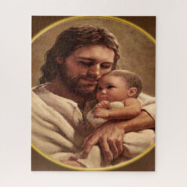 Jesus and child jigsaw puzzle (Vertical)