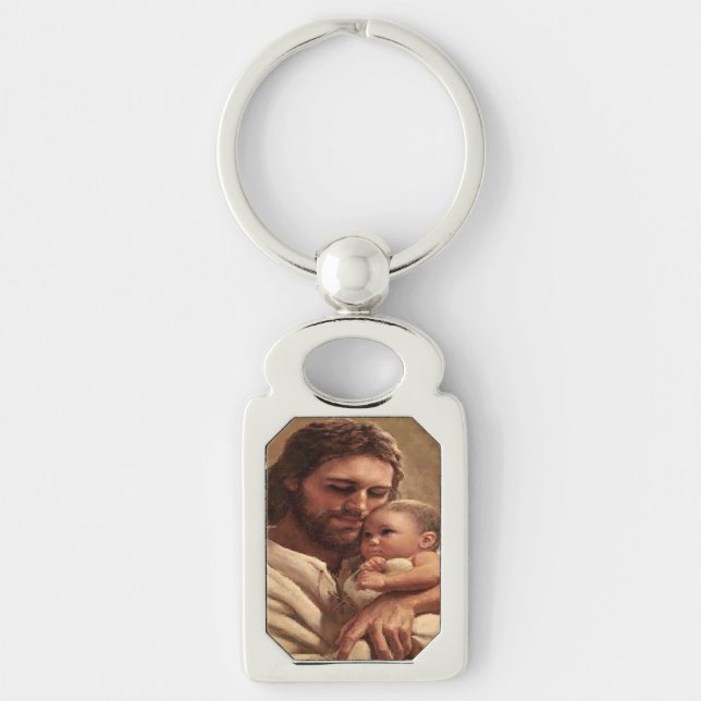 Jesus and child keychain (Front)