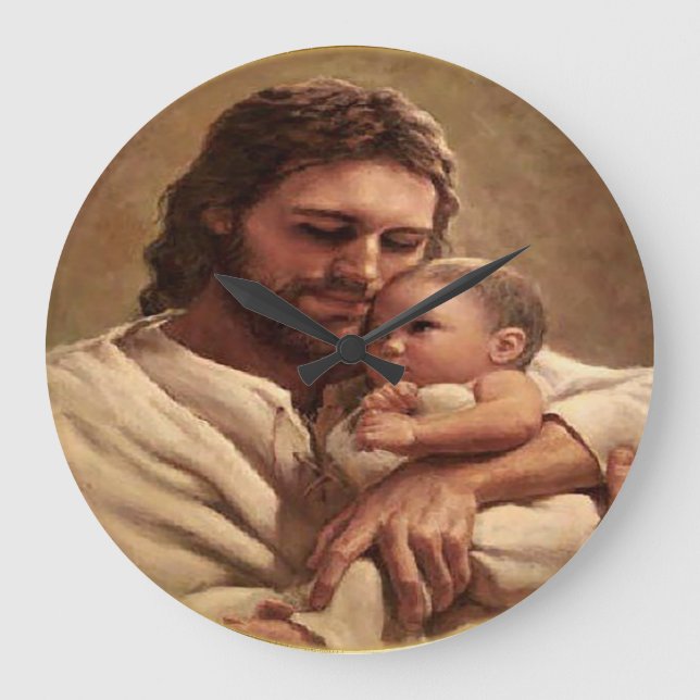 Jesus and child large clock (Front)