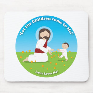 Jesus and Child Mouse Pad
