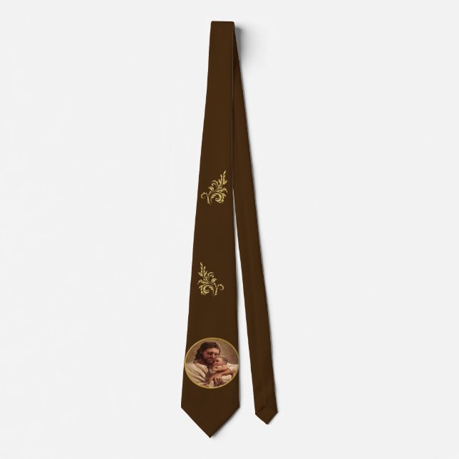 Jesus and child neck tie (Front)