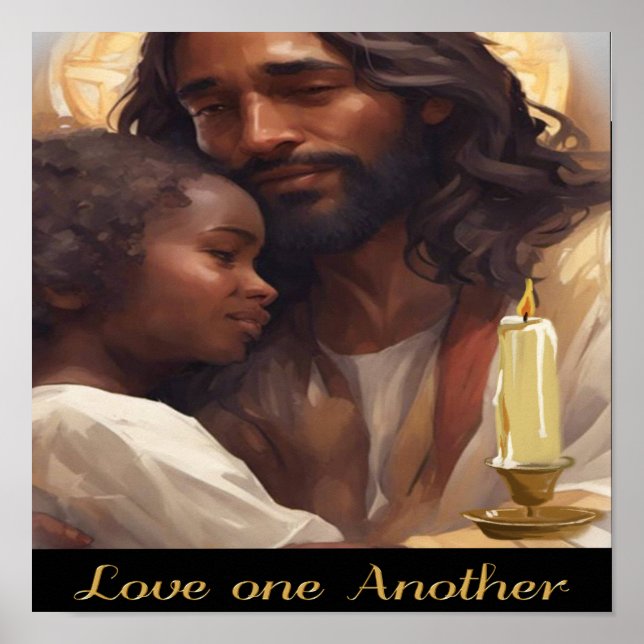 Jesus and Child Scripture  Poster (Front)