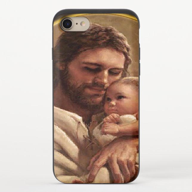 Jesus and child uncommon iPhone case (Back)
