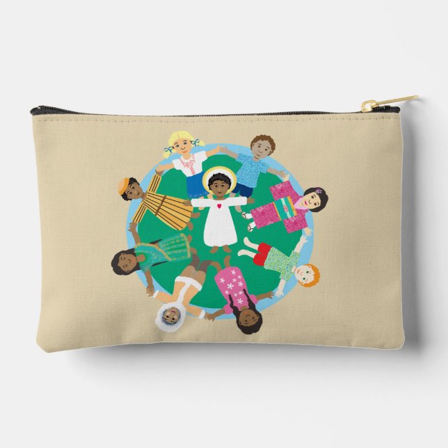 Jesus and children prayerbook rosary accessory pouch (Back)