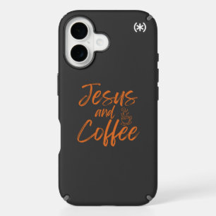 Jesus and coffee iPhone 16 case