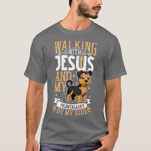 Jesus and dog Huntaway T_Shirt