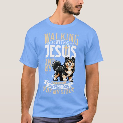 Jesus and dog pathian Shepherd Dog T_Shirt