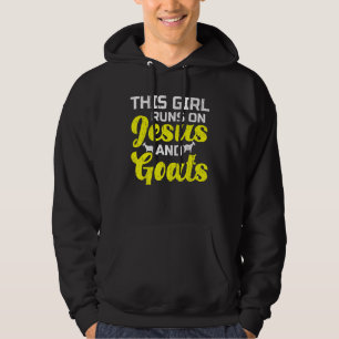 Jesus And Goat Girl Hoodie