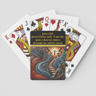 Jesus and Heaven’s Glorious Door Poker Cards