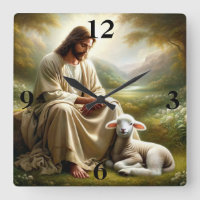 Jesus and Lamb