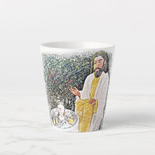 Jesus and Me With Coffee or Tea Latte Mug
