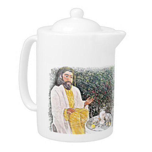 Jesus and Me with Coffee or Tea Teapot