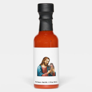 Jesus and Moo Deng A Sacred Moment Playful Twist L Hot Sauces