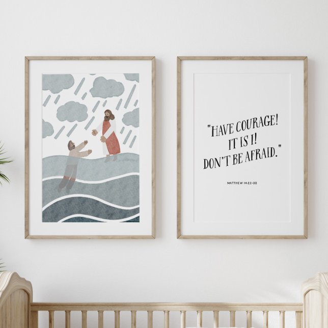 Jesus and Peter set of 2 nursery poster (Creator Uploaded)