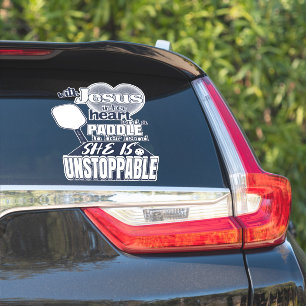 Jesus and Pickleball Womens Quote Sticker