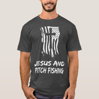 Jesus And Pitch Fishing  T-Shirt