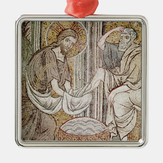 Jesus and St. Peter Metal Ornament (Front)