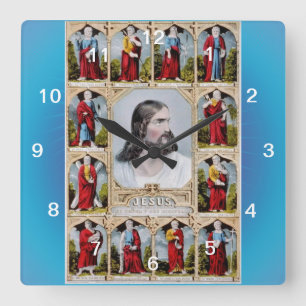Jesus and the Apostles clock