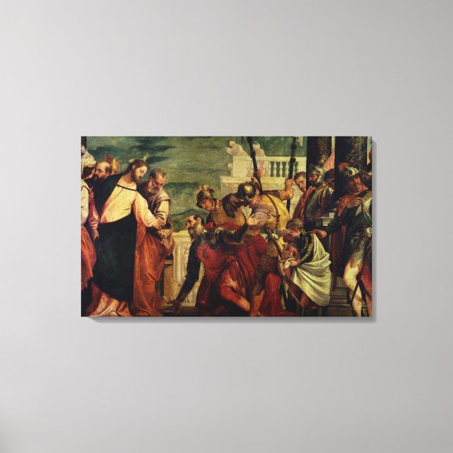 Jesus and the Centurion Canvas Print (Front)