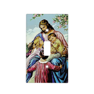 Jesus and the Children Light Switch Cover