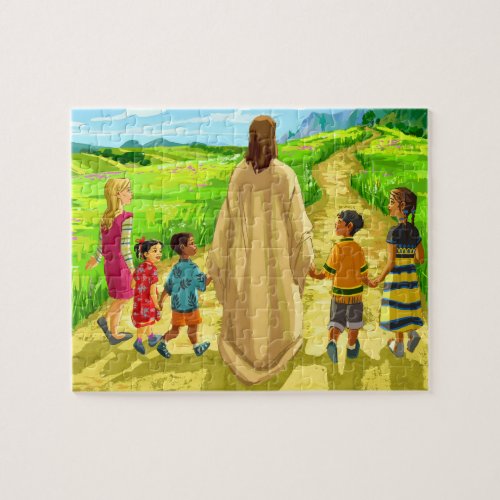 Jesus and the Children on a Journey Puzzle