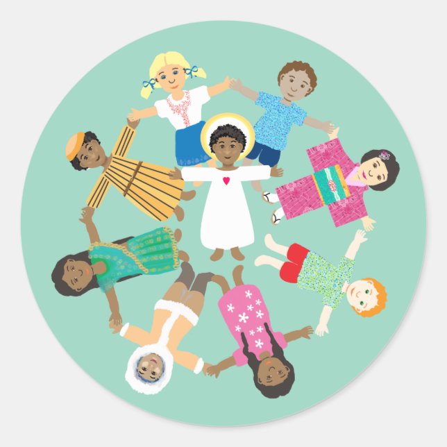 Jesus and the children Sticker (Front)