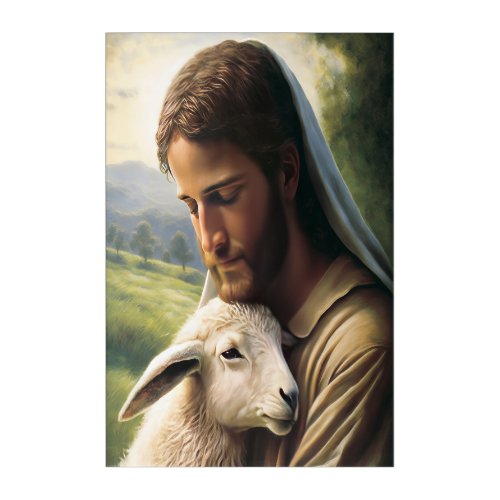 Jesus and the Lost Sheep  Acrylic Print