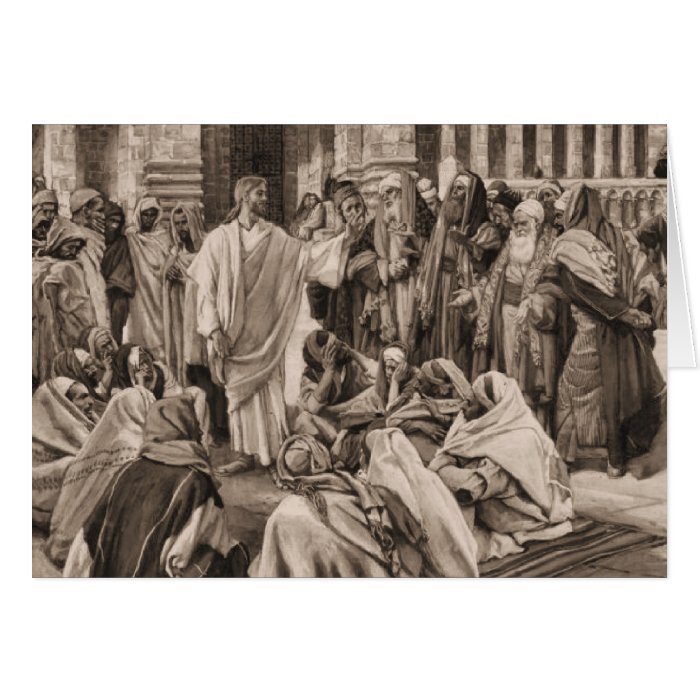 Jesus and the Pharisees Greeting Card