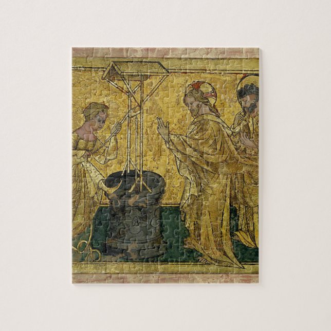 Jesus and the Samaritan Woman at the Well Jigsaw Puzzle (Vertical)
