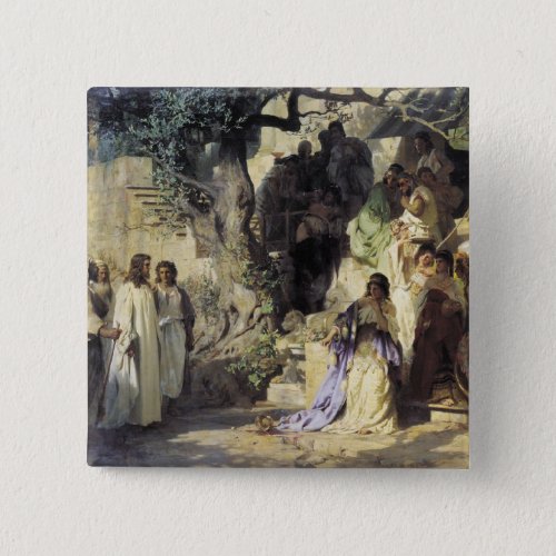 Jesus and the Sinners Pinback Button