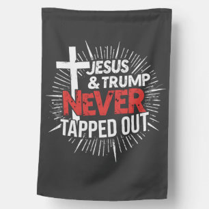 Jesus and Trump Never Tapped Out House Flag