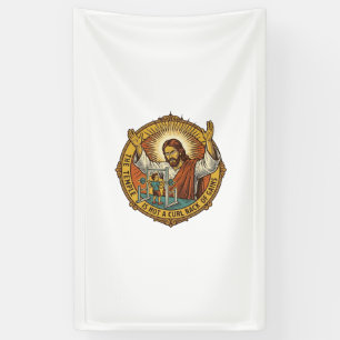Jesus Angry Bicep Curls Squat Rack Gym Annoyance H Banner