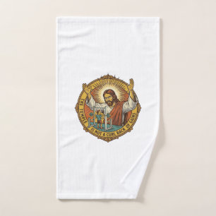 Jesus Angry Bicep Curls Squat Rack Gym Annoyance H Hand Towel