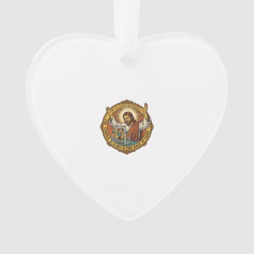 Jesus Angry Bicep Curls Squat Rack Gym Annoyance H Ornament