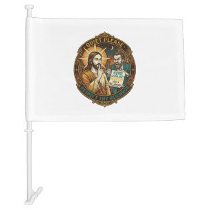 Jesus Angry Neighbor Noise Complaint Loud Party Co Car Flag