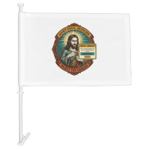 Jesus Annoying Accept Cookies Pop Up Internet Brow Car Flag