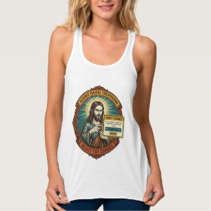 Jesus Annoying Accept Cookies Pop Up Internet Brow Tank Top
