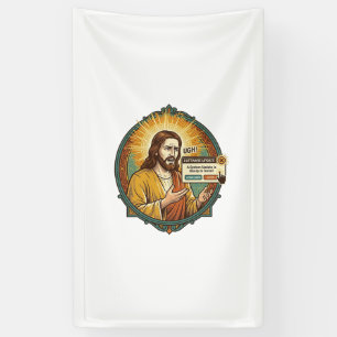 Jesus Annoying Software Update Pop Up Office Humor Banner
