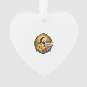 Jesus Annoying Software Update Pop Up Office Humor Ornament