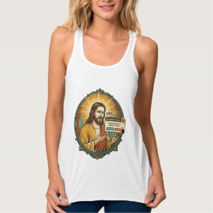 Jesus Annoying Software Update Pop Up Office Humor Tank Top
