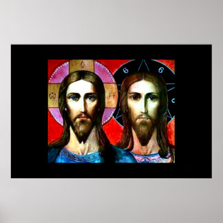 Jesus & Antichrist Nouveau Print