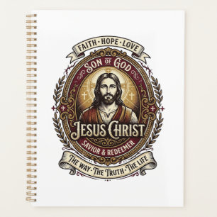 Jesus Antiques Heirloom Graphic Tee Christian Art_ Planner