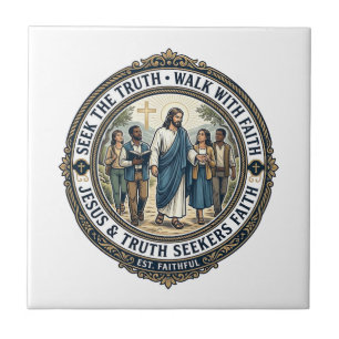 Jesus Apologetics Theology Nerd Shirt Faith Based  Ceramic Tile