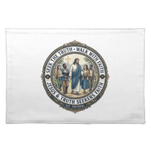 Jesus Apologetics Theology Nerd Shirt Faith Based Cloth Placemat