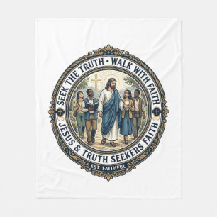 Jesus Apologetics Theology Nerd Shirt Faith Based Fleece Blanket