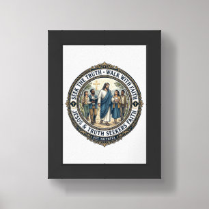 Jesus Apologetics Theology Nerd Shirt Faith Based  Framed Art