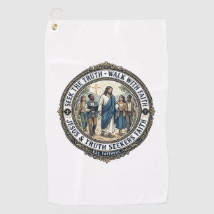 Jesus Apologetics Theology Nerd Shirt Faith Based Golf Towel