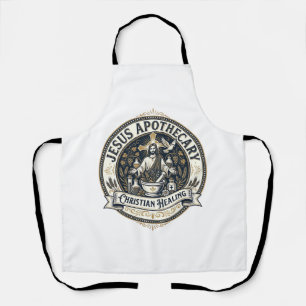 Jesus Apothecary Christian Healing Jesus Apothecar Apron