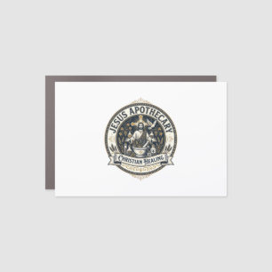 Jesus Apothecary Christian Healing Jesus Apothecar Car Magnet