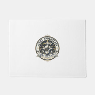 Jesus Apothecary Christian Healing Jesus Apothecar Doormat